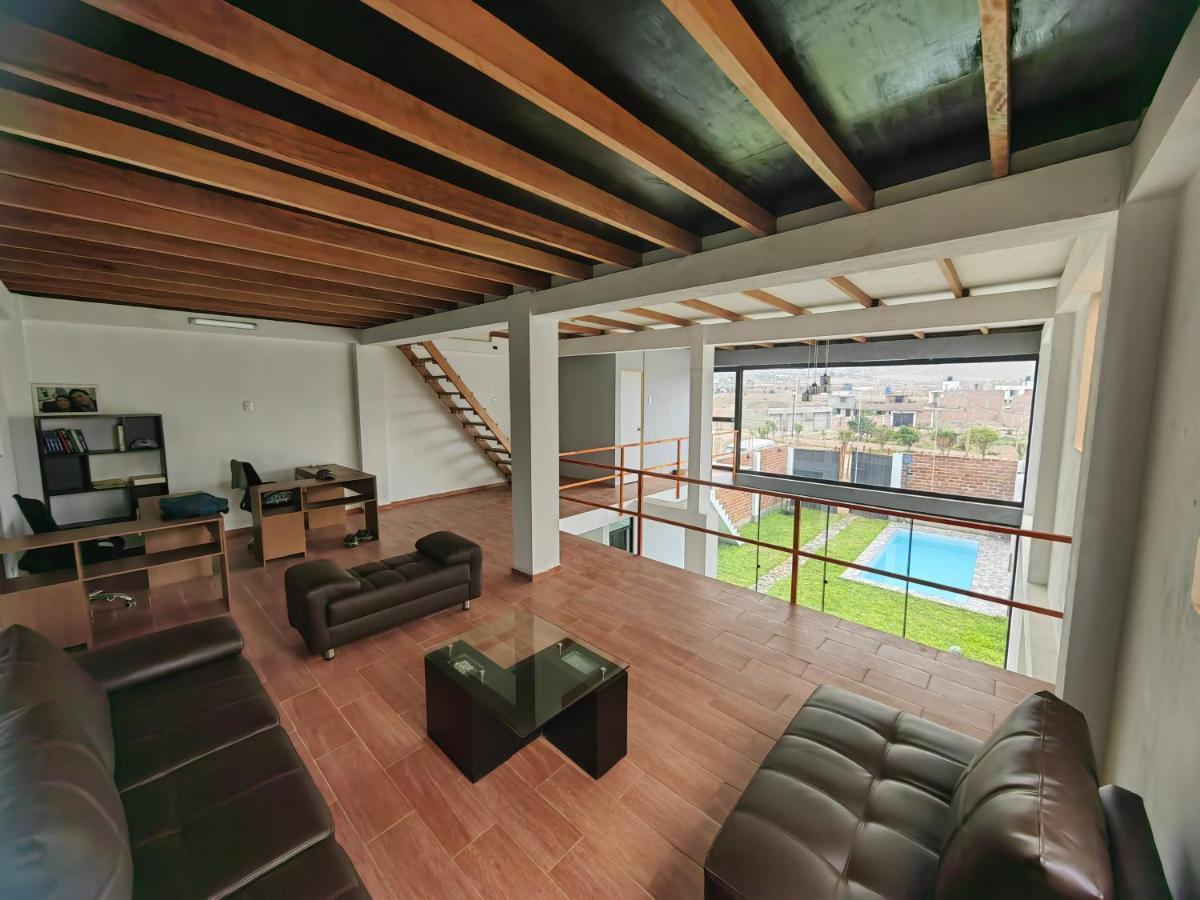 アンコン Casa De Playa Con Piscinaヴィラ エクステリア 写真
