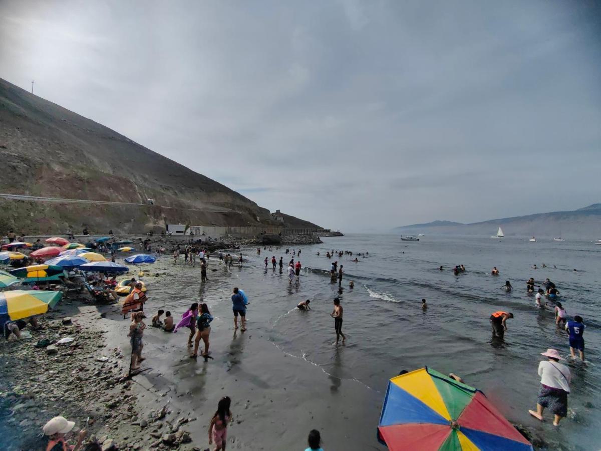 アンコン Casa De Playa Con Piscinaヴィラ エクステリア 写真