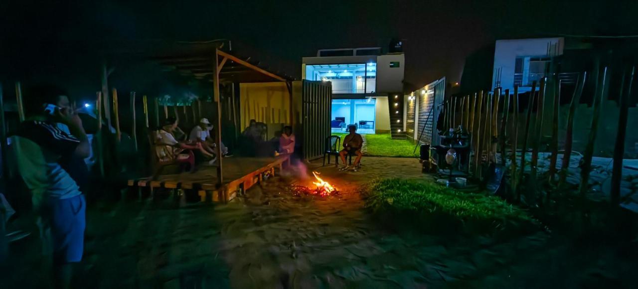 アンコン Casa De Playa Con Piscinaヴィラ エクステリア 写真