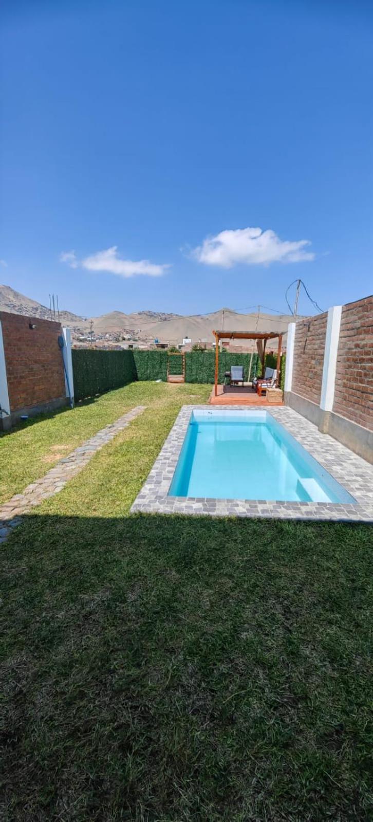 アンコン Casa De Playa Con Piscinaヴィラ エクステリア 写真